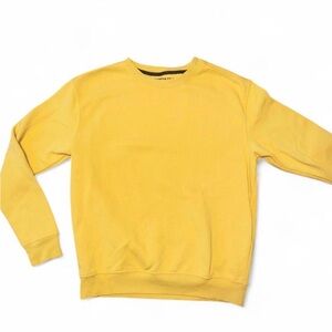 Kenneth Cole Men’s Yellow Fleece Crewneck Sweatshirt Size M